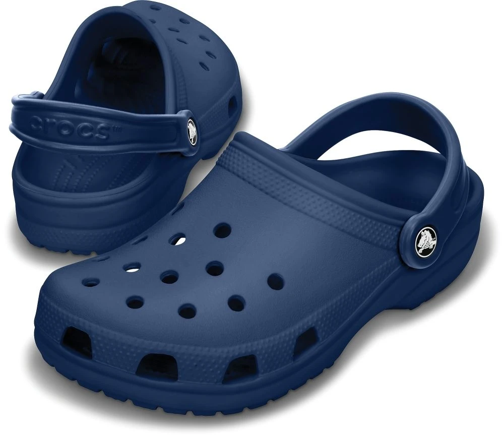 Crocs Mens Classic Cayman Clogs New 2022 Crocs Shoe Size 7 8 9 10 11 12 Navy 4 Crocs Mens Classic Cayman Clogs New 2022 Crocs Shoe Size 7 8 9 10 11 12 Navy - Image 2