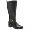 Black Lajas Leather Knee High Boots | Ravel -Shoes Sale Store black lajas leather knee high boots ravel p1294 7395 medium