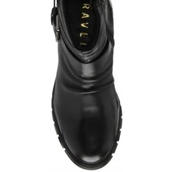 Black Leather Navan Zip-Up Mid-Calf Boots | Ravel -Shoes Sale Store black leather navan zip up mid calf boots ravel p1567 9684 medium