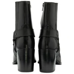 Black Leather Ohey Zip-Up Mid-Calf Boots | Ravel -Shoes Sale Store black leather ohey zip up mid calf boots ravel p1711 10220 medium