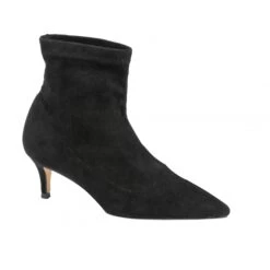 Black Madruga Pointed-Toe Sock Boots | Ravel