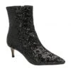 Black Sequin Currans Pointed-Toe Ankle Boots | Ravel -Shoes Sale Store black sequin currans pointed toe ankle boots ravel p1547 9500 medium