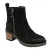 Black Suede Calder Zip-Up Ankle Boots | Ravel