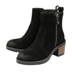 Black Suede Calder Zip-Up Ankle Boots | Ravel -Shoes Sale Store black suede calder zip up ankle boots ravel p1713 10235 medium