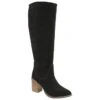 Black Suede Lumsden Heeled Knee High Boots | Ravel -Shoes Sale Store black suede lumsden heeled knee high boots ravel p1549 9508 medium