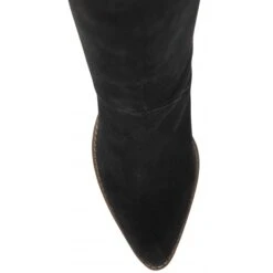 Black Suede Lumsden Heeled Knee High Boots | Ravel -Shoes Sale Store black suede lumsden heeled knee high boots ravel p1549 9661 medium