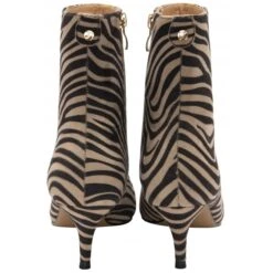 Brown & Beige Zebra-Print Currans Pointed-Toe Ankle Boots | Ravel -Shoes Sale Store brown beige zebra print currans pointed toe ankle boots ravel p1574 9506 medium