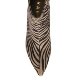 Brown & Beige Zebra-Print Currans Pointed-Toe Ankle Boots | Ravel -Shoes Sale Store brown beige zebra print currans pointed toe ankle boots ravel p1574 9659 medium