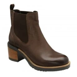 Brown Leather Bray Pull-On Ankle Boots | Ravel
