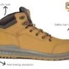 Grafters Steel Toe Boots Mens Honey Low Ankle Safety Boots 7 8 9 10 11 12 13