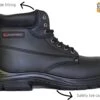 Grafters Super Wide Safety Boot Mens Lace Up Safety Boots 7 8 9 10 11 12 13