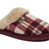 Ladies Slippers Tartan Faux Suede Sheepskin Fur Warm Comfort Clogs Size 3 4 5 6 7 8 -Shoes Sale Store f01340bd
