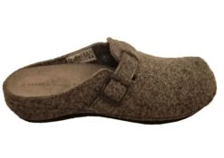 Womens Marco Tozzi Grey Felt Wool Comfort Slip On Mule Slippers