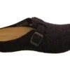 Womens Marco Tozzi Navy Felt Wool Comfort Slip On Mule Slippers