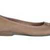 Ladies Marco Tozzi Flat Beige/ Nude Ballet Pumps Slip On Casual Shoes