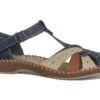 Rieker Ladies Fastening Strap Blue/ Brown Comfort Summer Sandals -Shoes Sale Store f01658cb