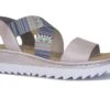 Rieker Low Wedge Stretch Sandals Womens Slip On Summer Sandals