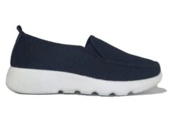 Ladies Stretch Slip On Casual Shoes Black & White Casual Slip On Shoe 3 4 5 6 7 8