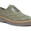 Marco Tozzi Brogues Womens Chunky Patent Brogues Lace Up Shoes Size 3 4 5 6 7 8 Green -Shoes Sale Store f01933e