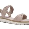 Marco Tozzi Low Wedge Sandals Womens Strappy Summer Sandal Size 3 4 5 6 7 8 Nude -Shoes Sale Store f01954nat