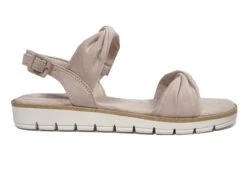 Marco Tozzi Low Wedge Sandals Womens Strappy Summer Sandal Size 3 4 5 6 7 8 Nude -Shoes Sale Store f01954nat2