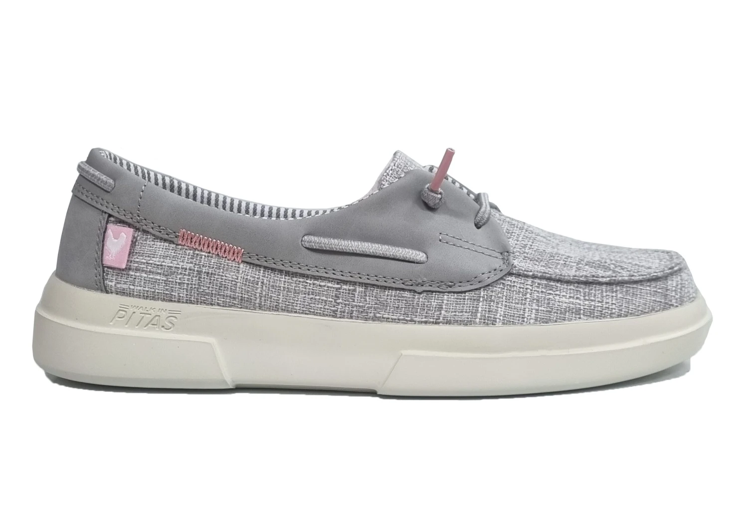 Walk In Pitas Viola Boat Shoes Womens Slip On Boat Shoes Size 3 4 5 6 7 8 Grey 4 Walk In Pitas Viola Boat Shoes Womens Slip On Boat Shoes Size 3 4 5 6 7 8 Grey - Image 2