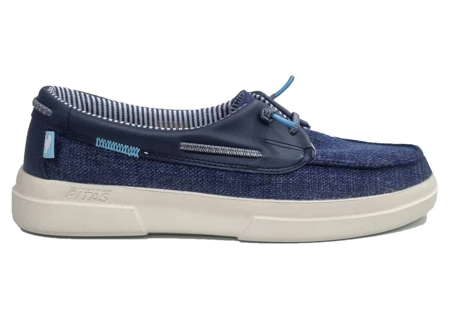 Walk In Pitas Viola Boat Shoes Womens Slip On Boat Shoes Size 3 4 5 6 7 8 Navy 4 Walk In Pitas Viola Boat Shoes Womens Slip On Boat Shoes Size 3 4 5 6 7 8 Navy - Image 2