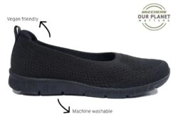 Skechers Our Planet Matter Trainers Womens Vegan Shoes Slip On Casual Shoes Size 3 4 5 6 7 8 Black -Shoes Sale Store f01998a3