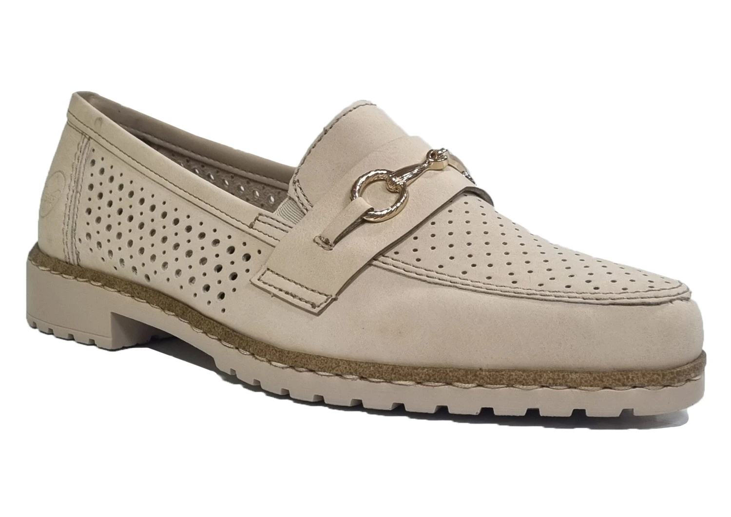 Rieker Slip On Loafers Womens Casual Slip On Shoes Size 3 4 5 6 7 8 Nude 4 Rieker Slip On Loafers Womens Casual Slip On Shoes Size 3 4 5 6 7 8 Nude - Image 2