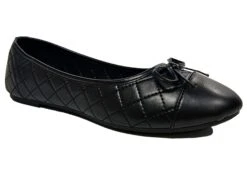 Truffle Quilted Pumps Ladies Slip On Shoes School Shoes Work Shoes Size 3 4 5 6 7 8 Black