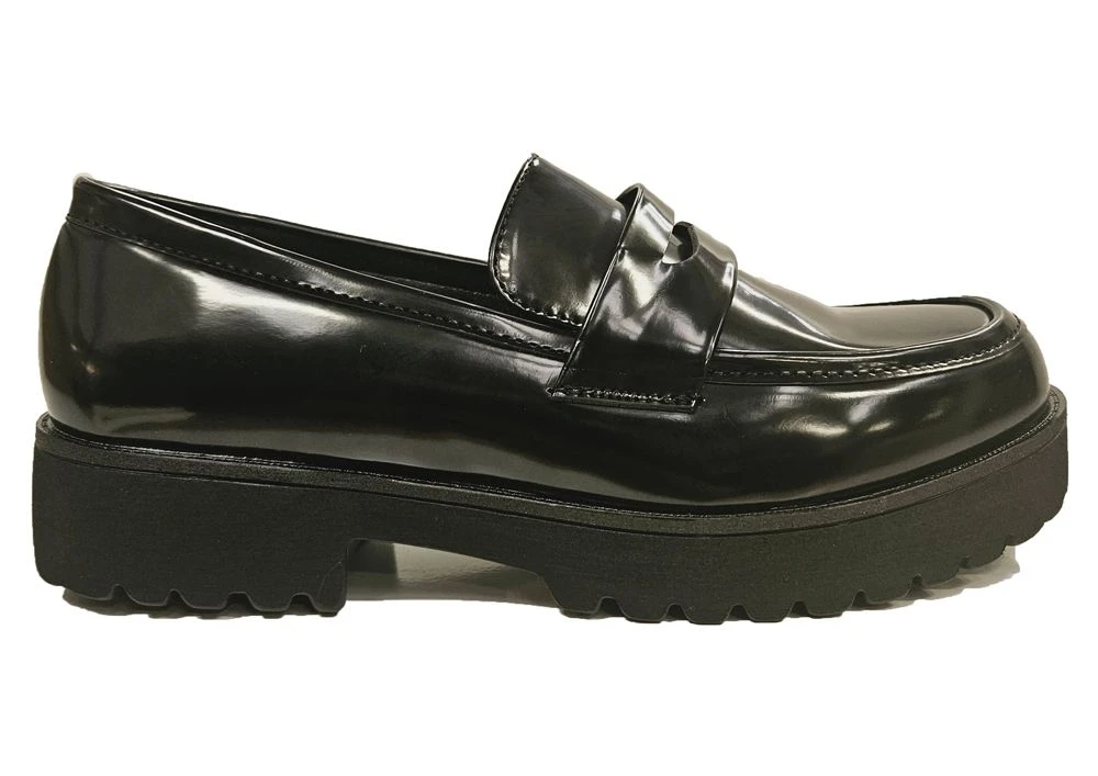 Truffle Patent Chunky Loafers Womens Slip On Chunky Shoes Size 3 4 5 6 7 8 Black 4 Truffle Patent Chunky Loafers Womens Slip On Chunky Shoes Size 3 4 5 6 7 8 Black - Image 2