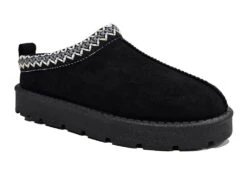 Truffle Mini Mules Womens Slip On Fashion House Shoes Size 3 4 5 6 7 8 Black