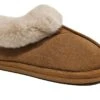 Ladies Faux Fur Slipper Booties Womens Slip On Christmas Slippers Size 3 4 5 6 7 8 Tan -Shoes Sale Store f10288t