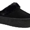 Platfrom Slippers Fur Cosy Shoes Trending Fashion Ladies Black Size 3 4 5 6 7 8 Black -Shoes Sale Store f10298a