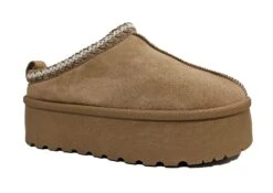 Truffle Platform Mini Mules Ladies Trending Christmas Slippers 3 4 5 6 7 8 Brown