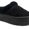 Black Platform Slippers Shoes Cosy Ladies Fashion Trending Influencer 3 4 5 6 7 8 -Shoes Sale Store f10303a