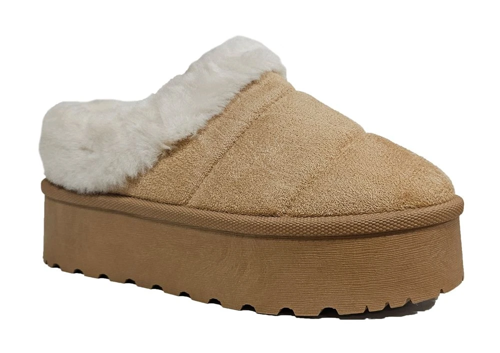 Truffle Platform Mini Mules Ladies Trending Cosy Shoes Slippers 3 4 5 6 7 8 Beige 3 Truffle Platform Mini Mules Ladies Trending Cosy Shoes Slippers 3 4 5 6 7 8 Beige