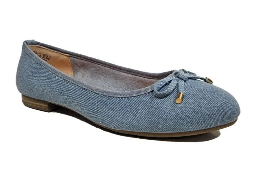Marco Tozzi Slip On Pumps Womens Casual Office Pump Shoes Size 3 4 5 6 7 8 Blue -Shoes Sale Store f10334lc
