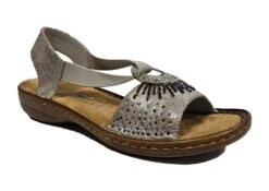 Rieker Summer Sandals Womens Jewelled Holiday Shop Mules Size 3 4 5 6 7 8 -Shoes Sale Store f10366met