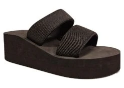 Truffle Wedge Fashion Sandals Womens Slip On Platform Fashion Sliders 3 4 5 6 7 8