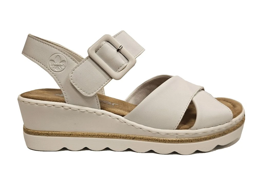 Rieker Wedge Sandals Womens Comfort Evening Sandals Size 3 4 5 6 7 8 4 Rieker Wedge Sandals Womens Comfort Evening Sandals Size 3 4 5 6 7 8 - Image 2