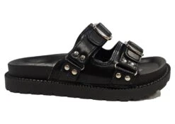 Ladies Fashion Sliders Stidded Sandals Womens Pool Sliders Holiday Shop UK Size