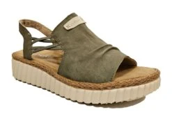 Rieker Low Wedge Womens Comfort Summer Sandals Size 3 4 5 6 7 8