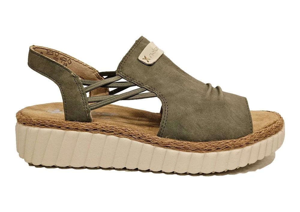 Rieker Low Wedge Womens Comfort Summer Sandals Size 3 4 5 6 7 8 4 Rieker Low Wedge Womens Comfort Summer Sandals Size 3 4 5 6 7 8 - Image 2