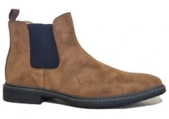 Mens Pull On Chelsea Boots Tan Smart Casual Boots Shoe Size 7 8 9 10 11 12