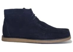 Roamers Desert Boots Mens Suede Leather Wallabee Boots Shoe Size 7 8 9 10 11 12 Navy