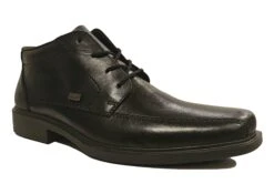 Rieker Low Heel Ankle Boots Mens Leather Smart Boots Size 7 8 9 10 11 12 Black