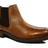 Roamers Chelsea Ankle Boots Mens Classic Leather Chelsea Boots Size 7 8 9 10 11 12 Tan -Shoes Sale Store g10427t