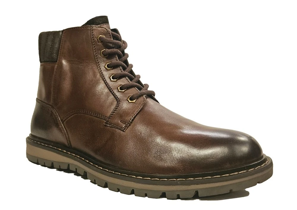 Roamers Leather Tall Ankle Boots Mens Lace & Zip Leather Boots Size 7 8 9 10 11 12 Brown 3 Roamers Leather Tall Ankle Boots Mens Lace & Zip Leather Boots Size 7 8 9 10 11 12 Brown