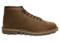 Grafters Leather Ankle Boots Mens Lightweight Casual Lace Up Boots Size 7 8 9 10 11 12 Brown